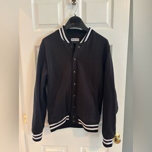 American Apparel Black Jacket with White Accents